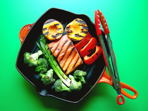 East Van Kitchen's Salmon Grill Pan Dinner, from our Grill Pan recipes!