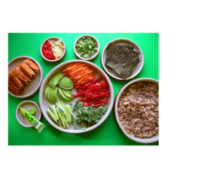 Homemade Roll Your Own Vegan Sushi Rustic Japanese Food Panko Sweet Potato